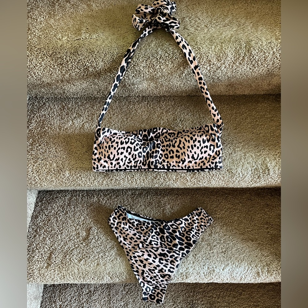 Matte Collection Alexander Leopard Print Bikini